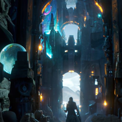 Dark Fantasy Void: Hyperdetailed Concept Art