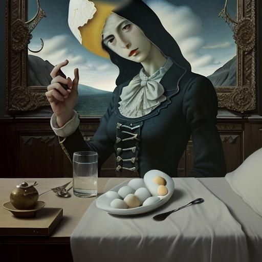 Surrealist Dreamscape: Hunger and Confinement