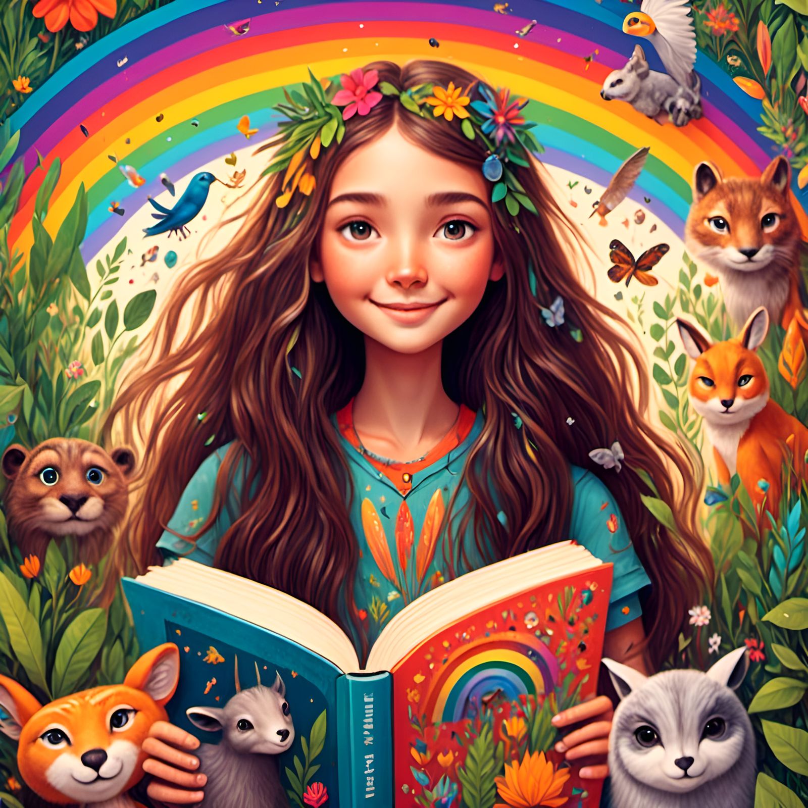 Colorful Book Cover: Emilia's Whimsical Adventures