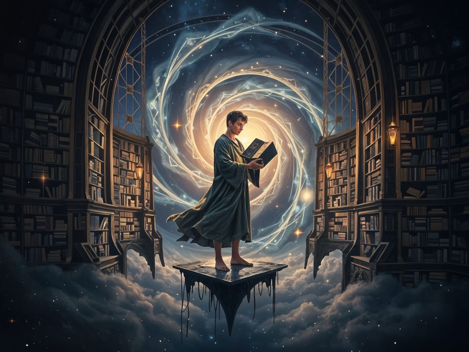 Celestial Librarian Unveils Forgotten Dreams