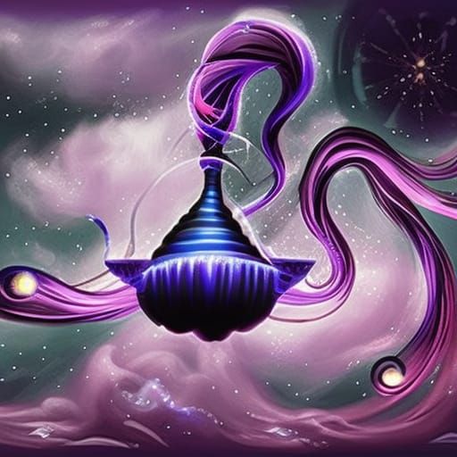 Purple Genie Lamp