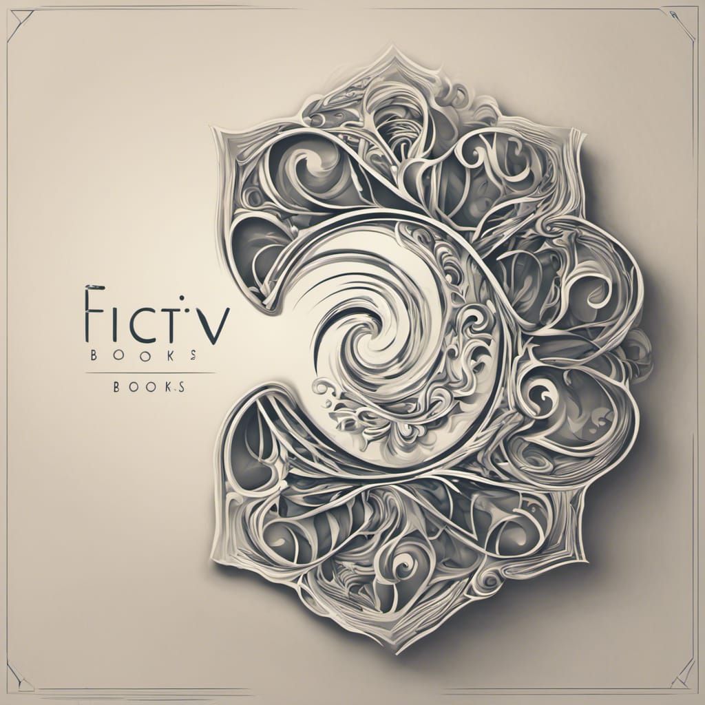 Abstract Fractal Logo for Fictiv Books