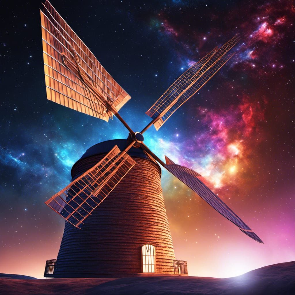 Cosmic Windmill Soaring Through Space and Time
