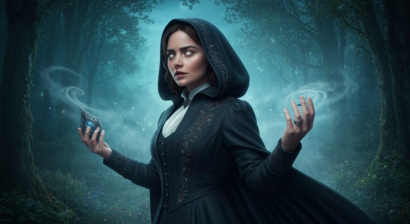 Johanna Constantine in Romantic Gothic Style Forest