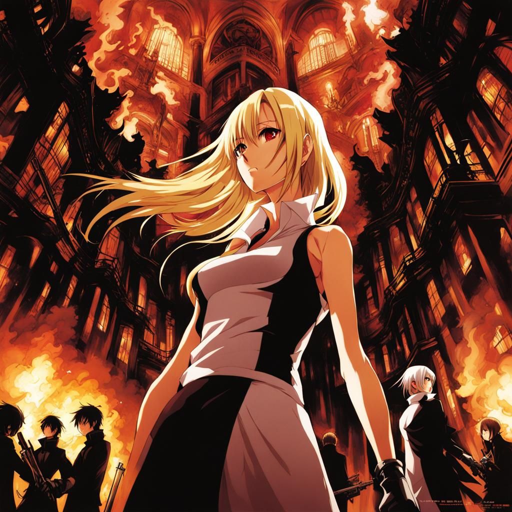 Opera House Inferno: Anime-Style Monster Transformation