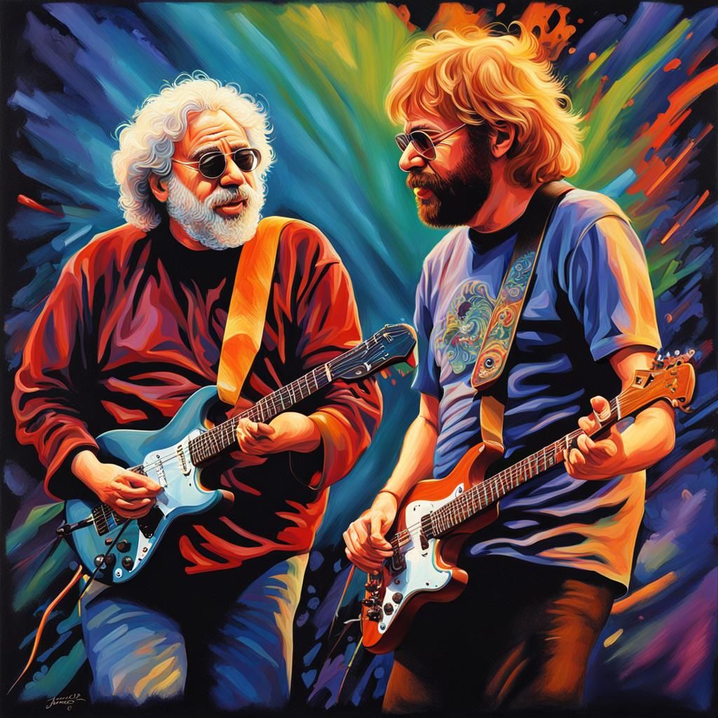 Garcia and Anastasio Hyperrealistic Splash Art Portrait