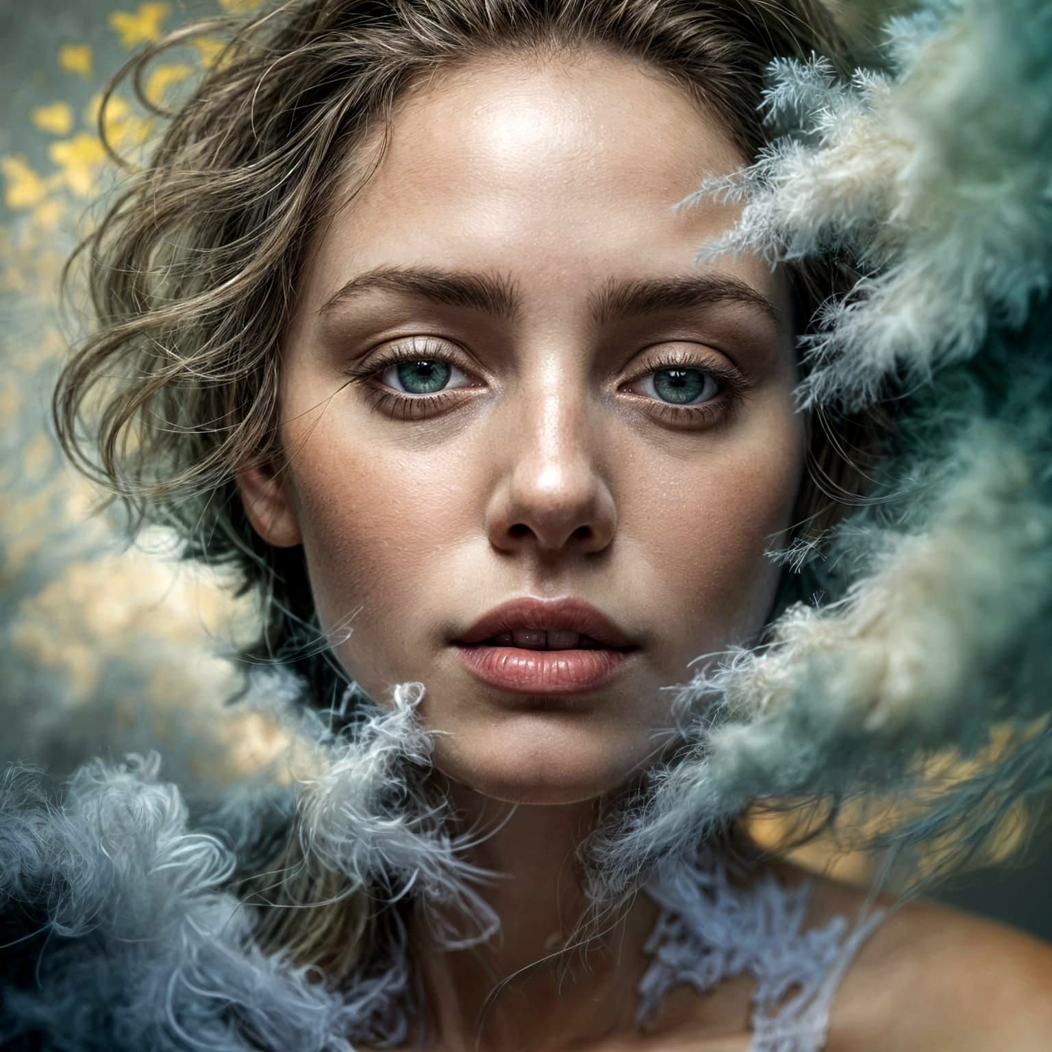 Dual Persona: Light and Dark Split Visage