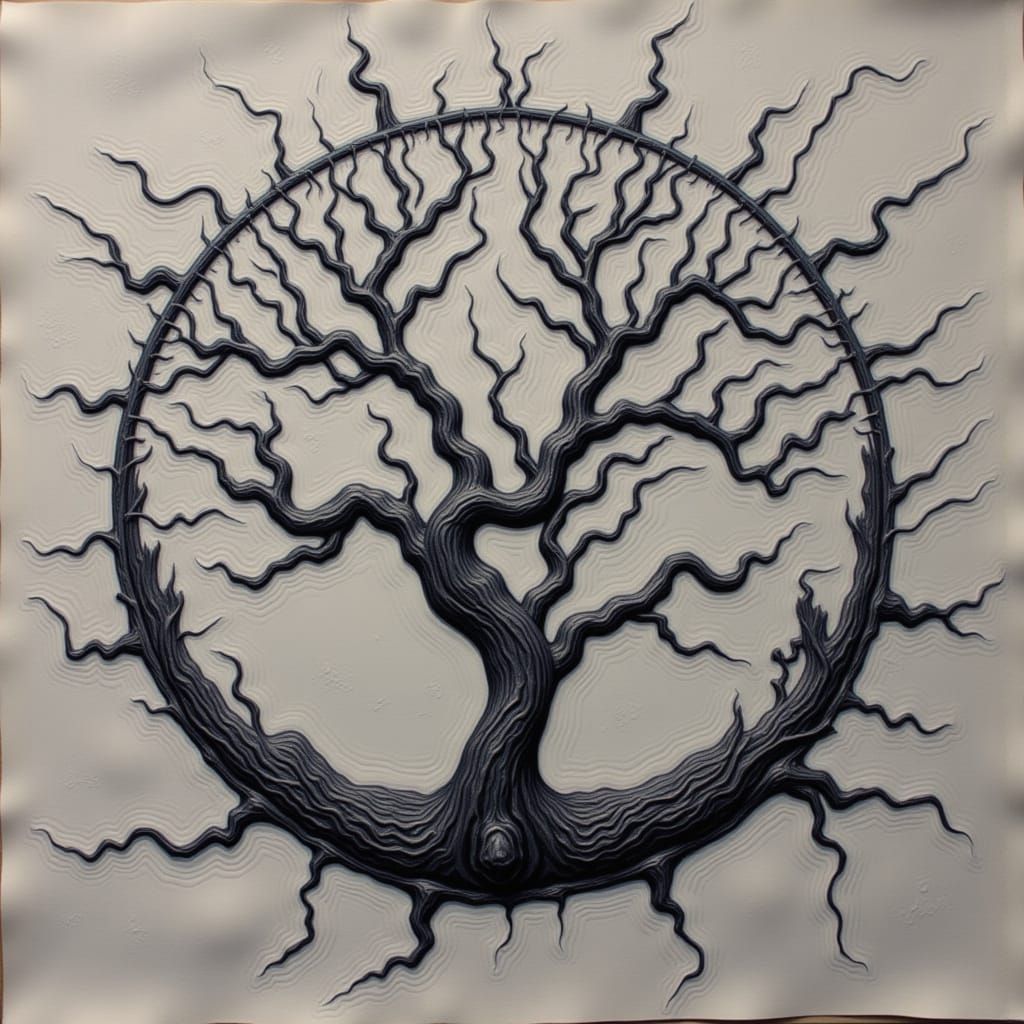 Whimsical Winter Caricatures in Impasto Style