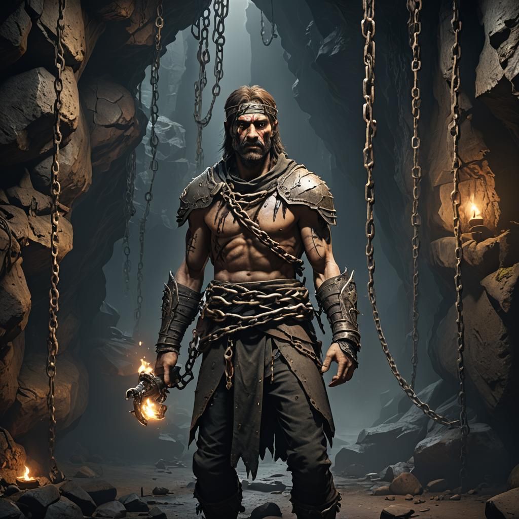 One-Eyed Man in Chains: 3D Game Cinematic