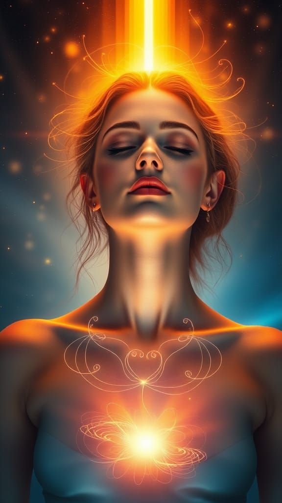 Ethereal Goddess in Spiritual Awakening
