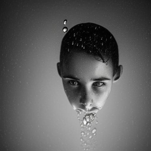 Water Droplet Close-Up in Ambient Light