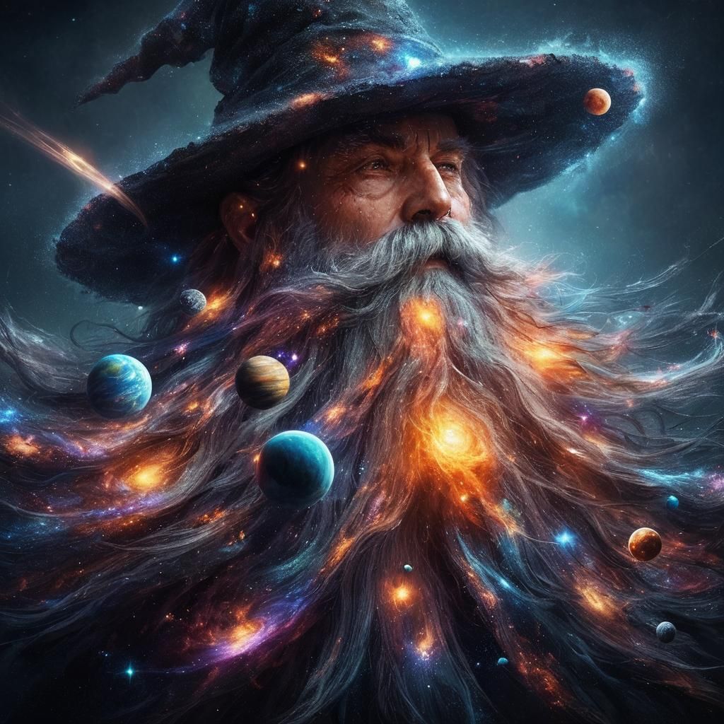 Galactic beard wizard