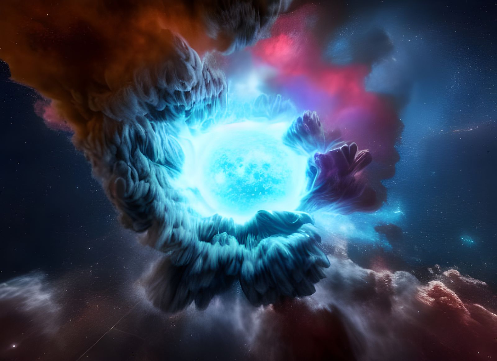Exploding Neutron Stars: Epic Cinematic Universe Photography