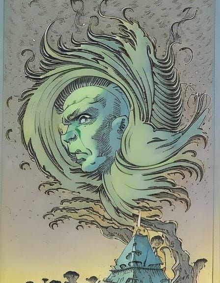 Protoconsciousness personified by Walt Kelly : Hyper realistic astral image :