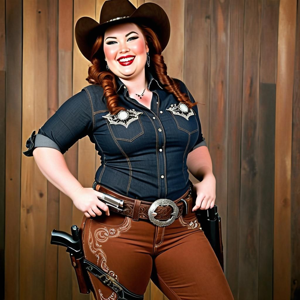 Curvy Cowgirls: Western Gunslingers in Digital Art
