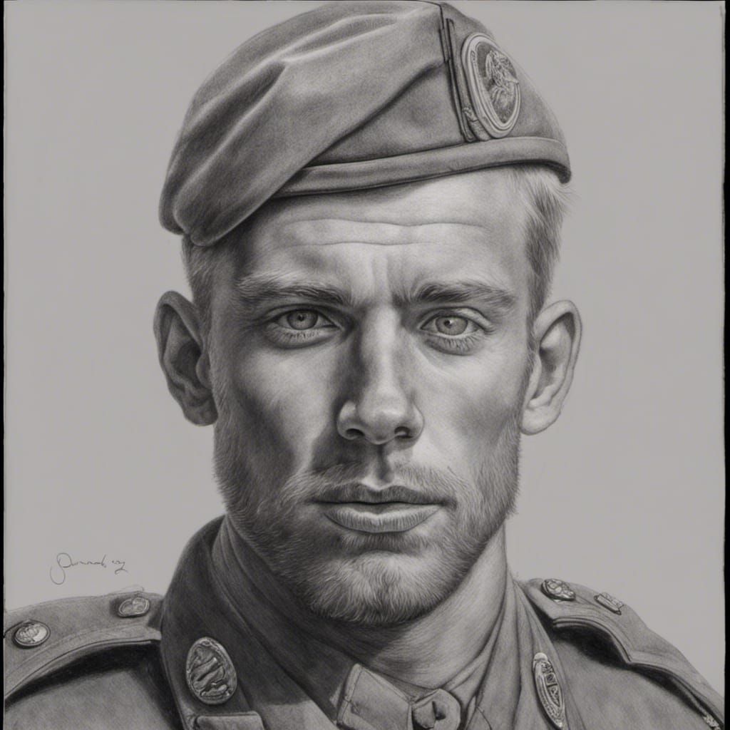 The beauty of a WW1 soldier