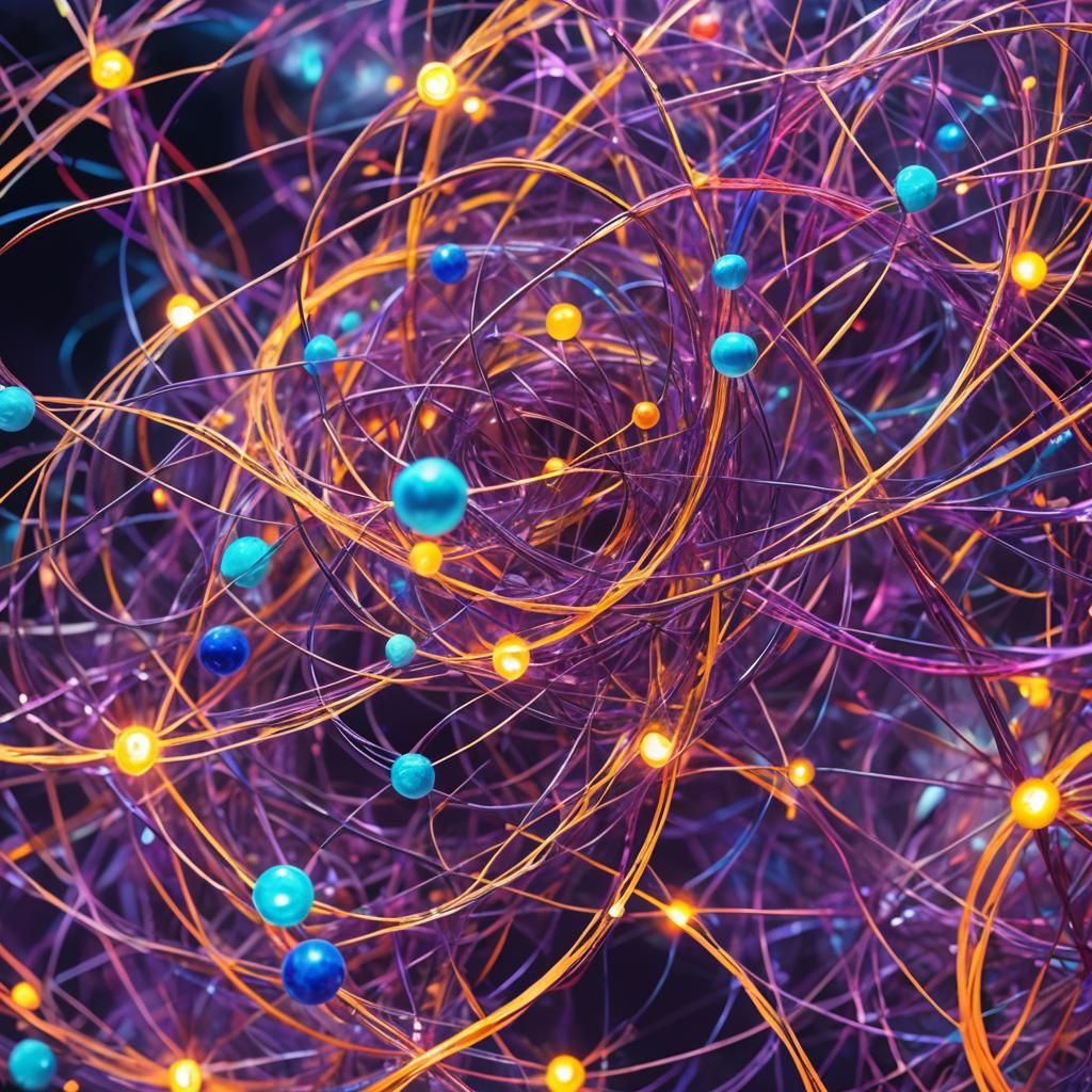 Vibrant String Theory Conceptual Art in Abstract Expressioni...