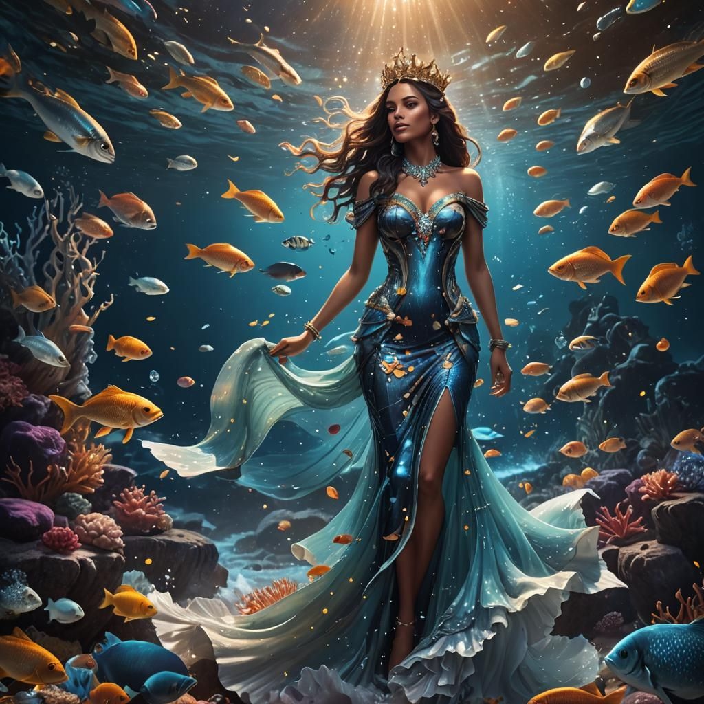 Iemanya Rising from the Sea: Fantasy Concept Art