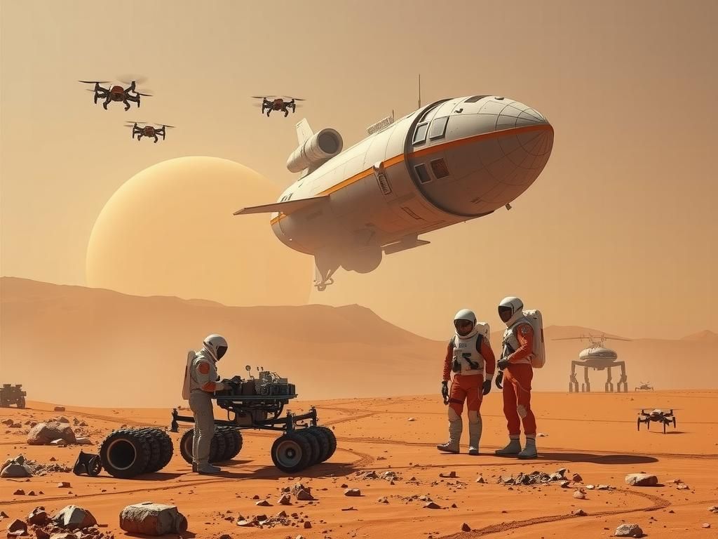 Establishing a Spacecore Sci-Fi Colony on Mars