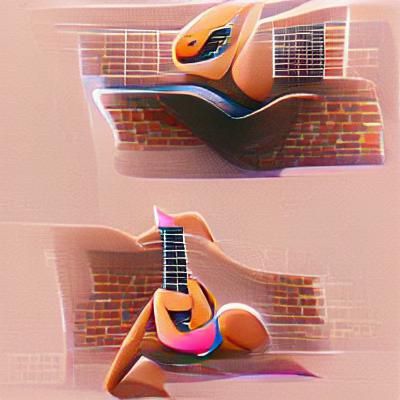 AI Generated Image of a Guitar