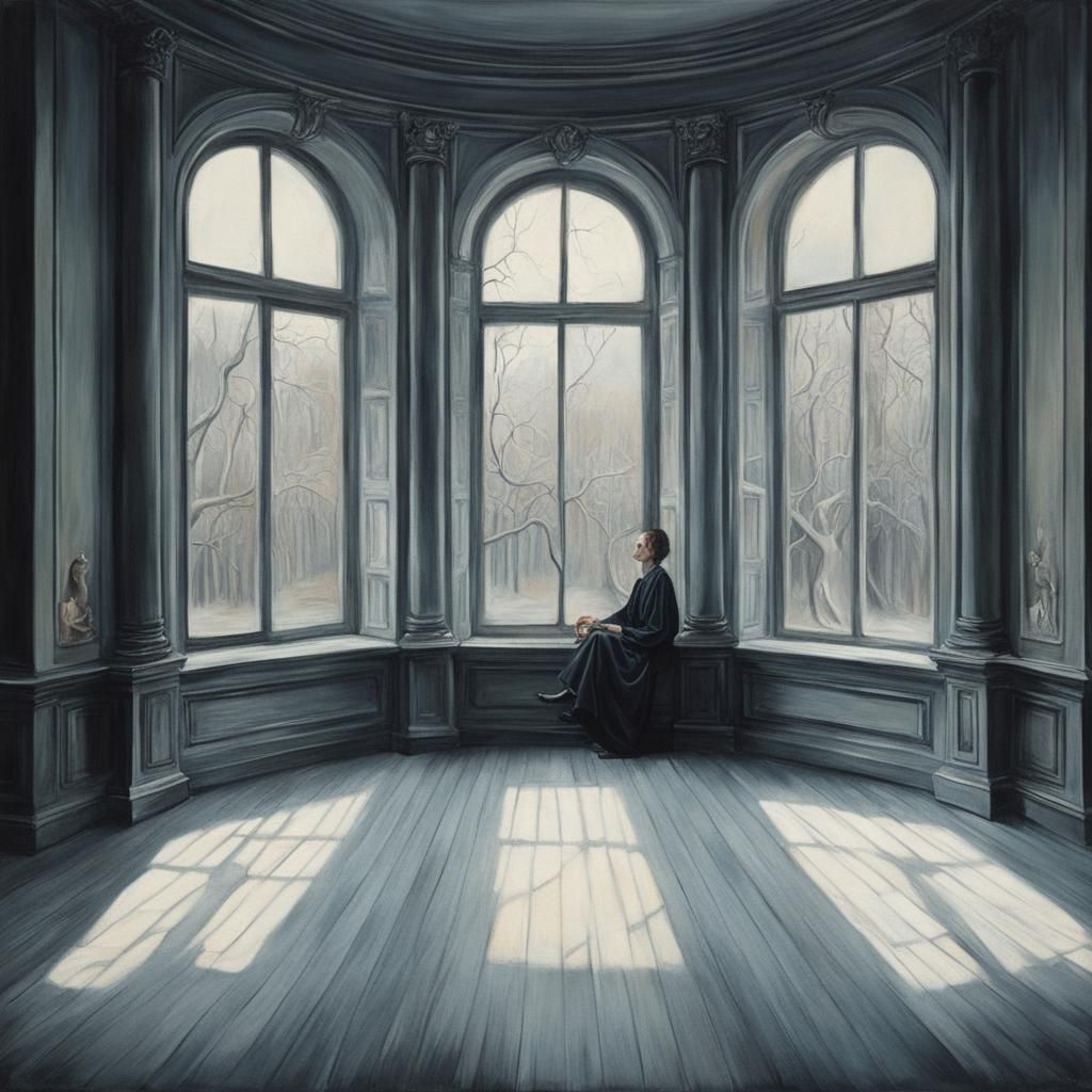 Surreal Anatomy of Melancholy in Oil on Canvas