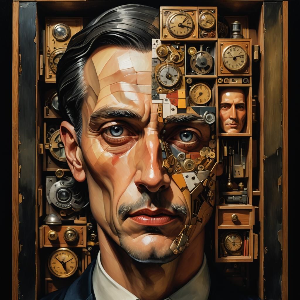 Surreal Portrait: Face as Cabinet of Curiosities