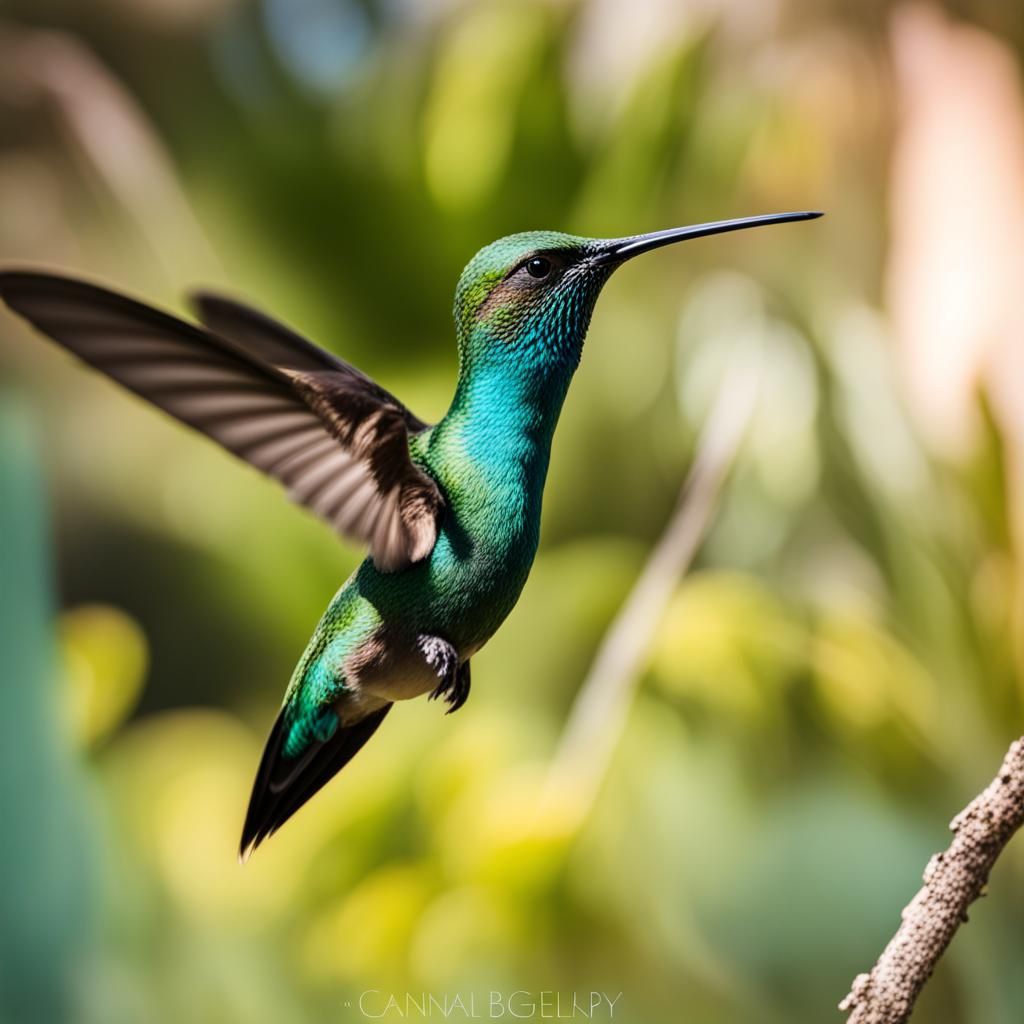 Hummingbird at Azure Campus: Professional Photography