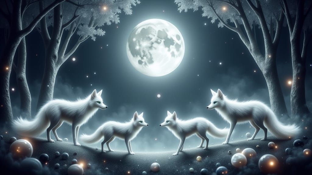 Moonlit Silver Sanctuary in Ethereal Dreamscapes