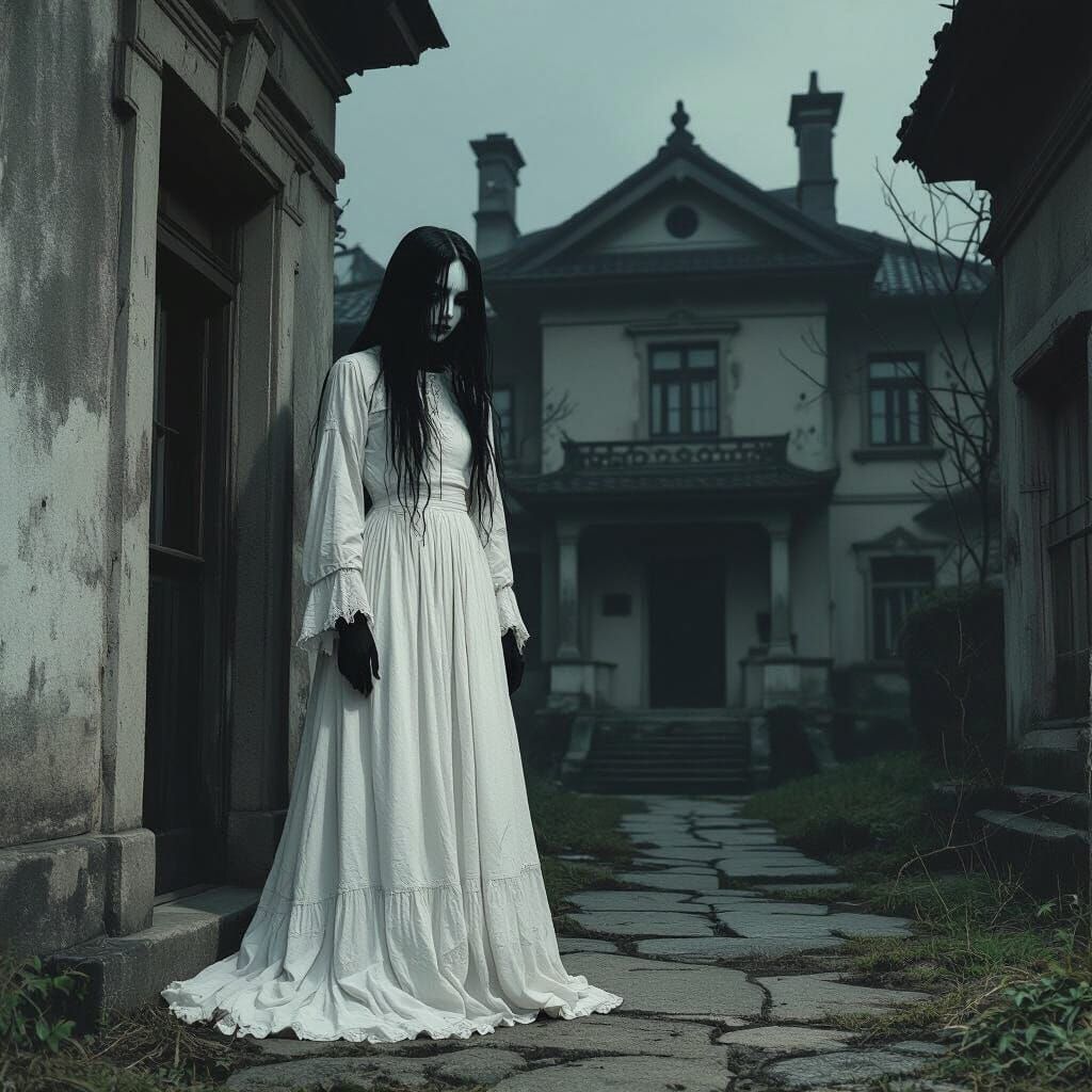 Vengeful Spirit in Haunted Japanese Mansion