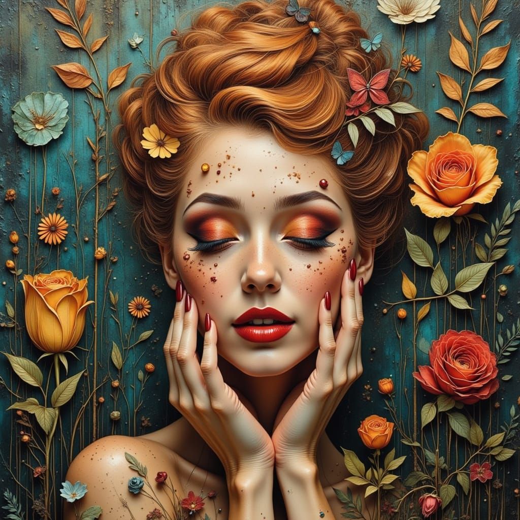 Ethereal Beauty in Vintage Fantasy Style