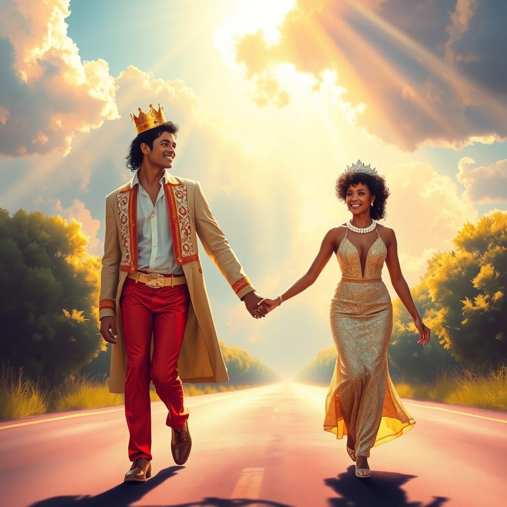 Pop Icons Michael Jackson and Tina Turner Walk on Heavenly R...