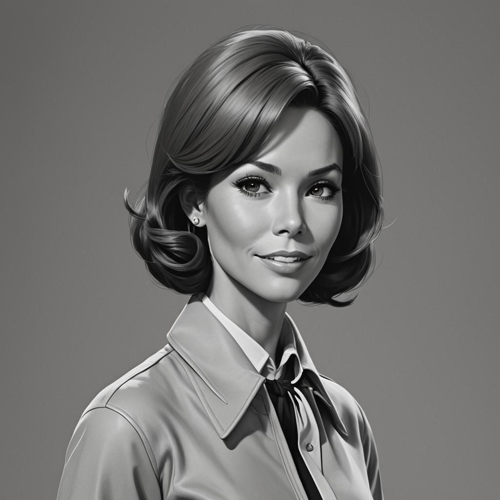 Anime-Style Portrait of Young Woman in 3D