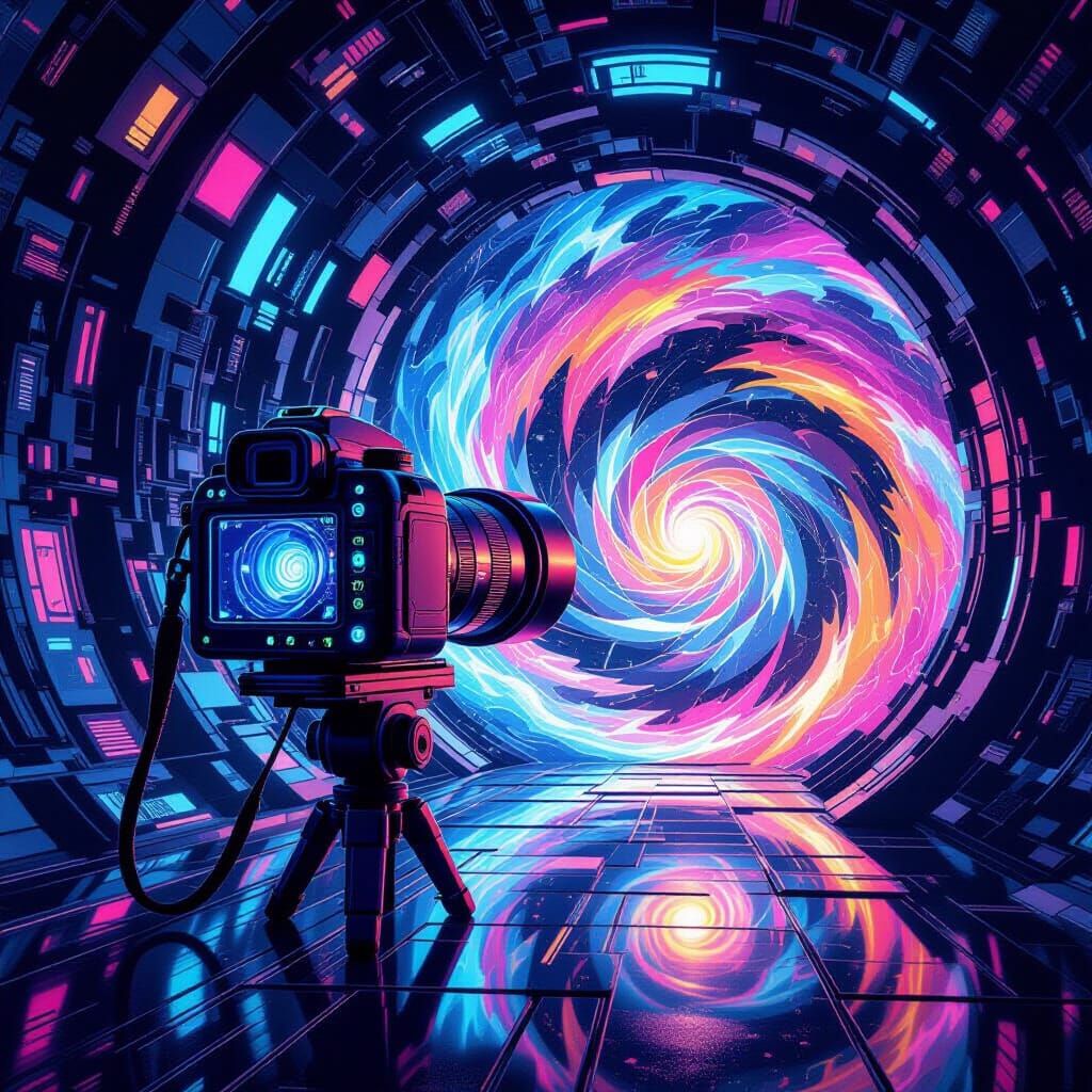 Futuristic Camera Creates a Dimension Portal