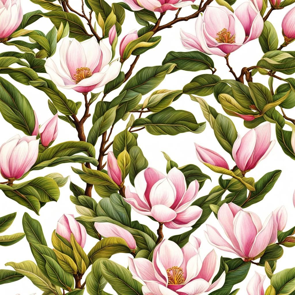AI Image of a Magnolia Flower