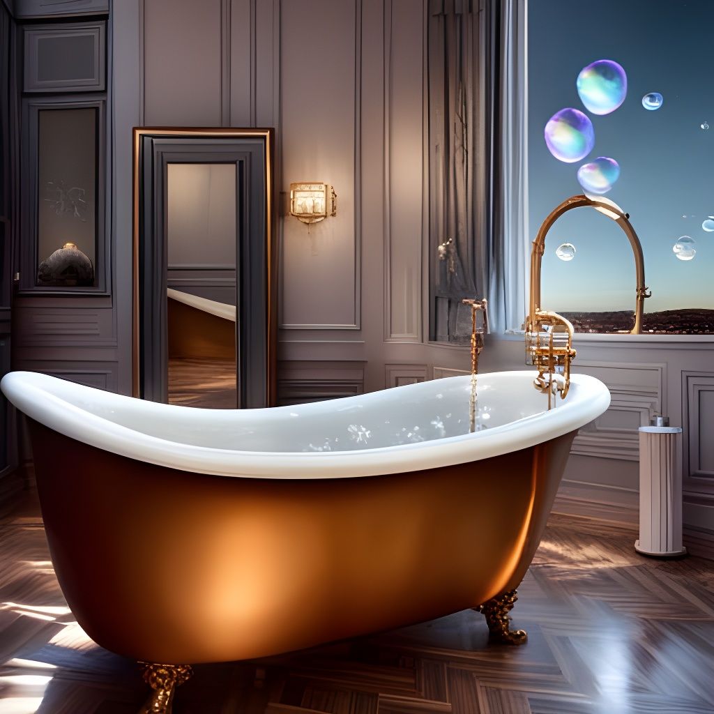 Victorian Bubble Bath: A Digital Matte Painting