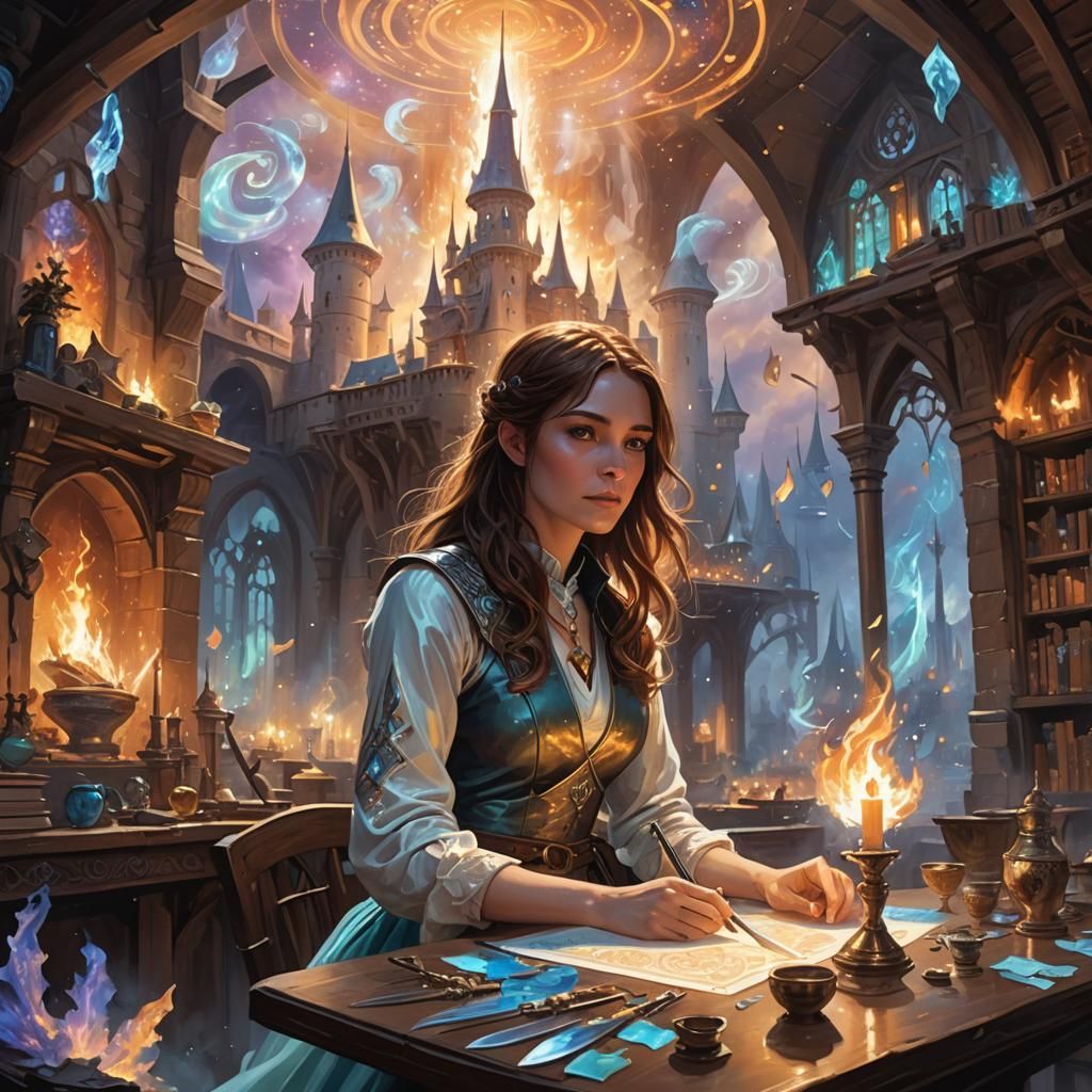 Min Farshaw, Seeress meets Rand Al'Thor.