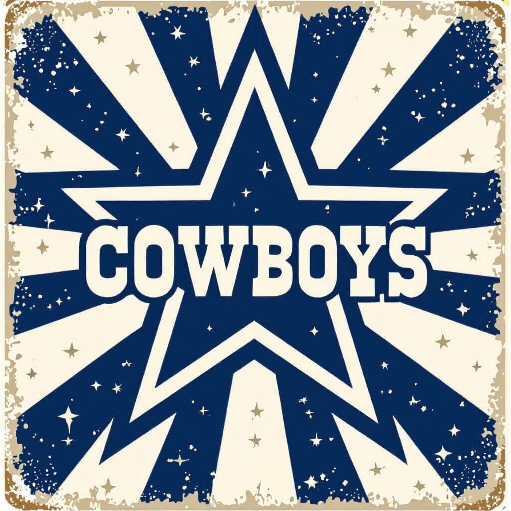 Vintage 1970s Dallas Cowboys Logo