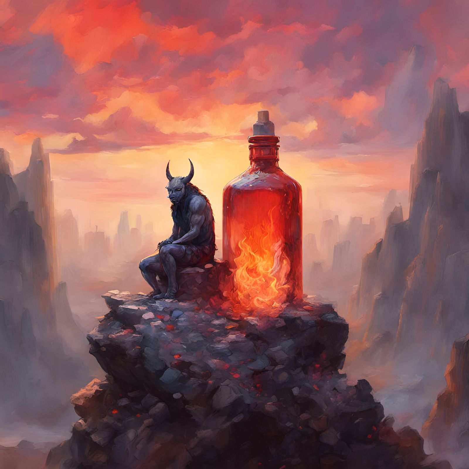 Devil in a Bottle on Burning Rock in 4K