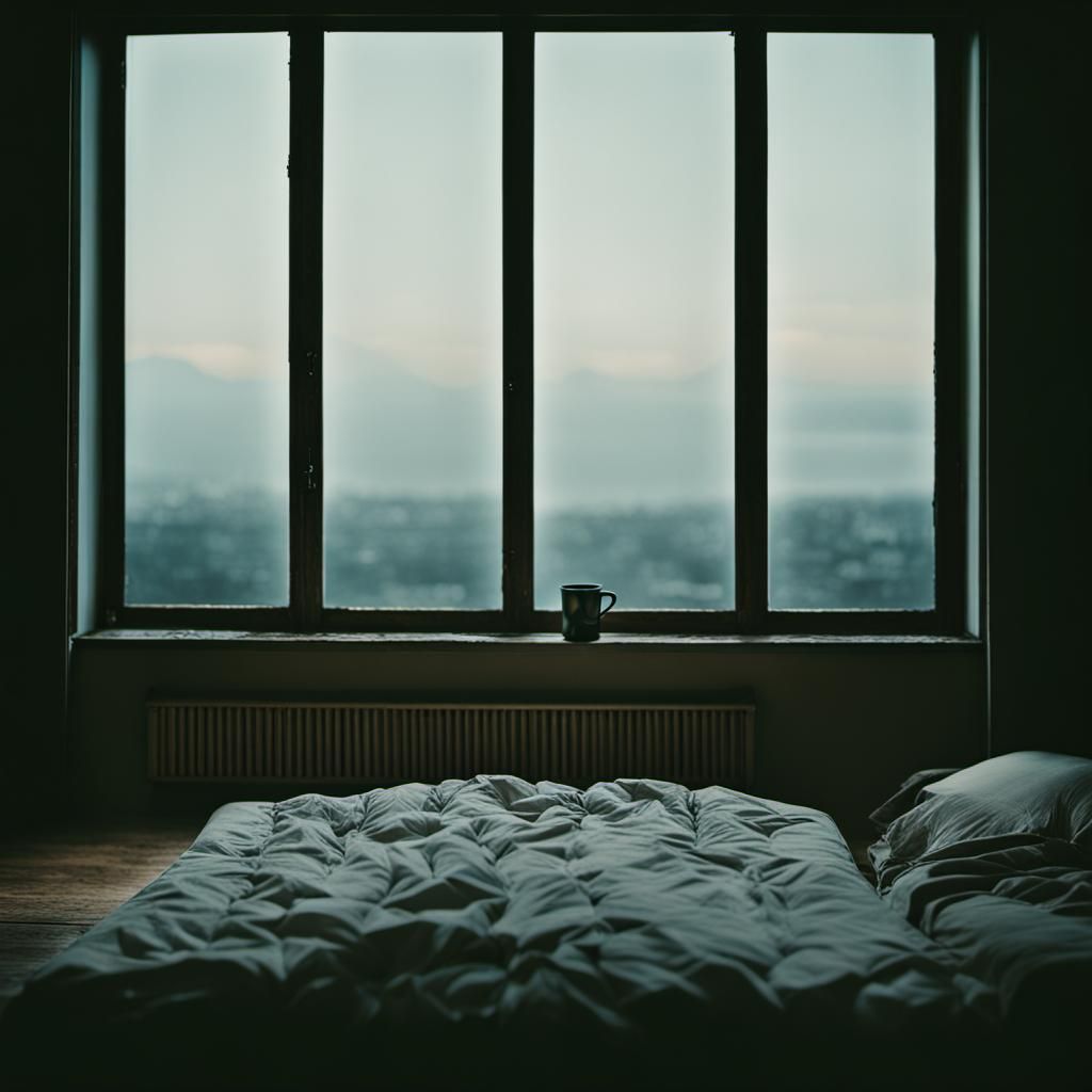 Atmospheric Interior View in Film Photography Style