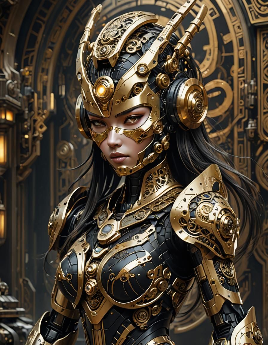 Female Mecha inspired by Balinese elements 🇮🇩