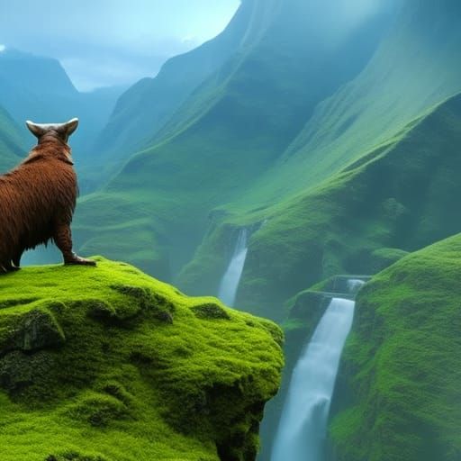 Fantasy Woman in Alien Dreamscape, Digital Art