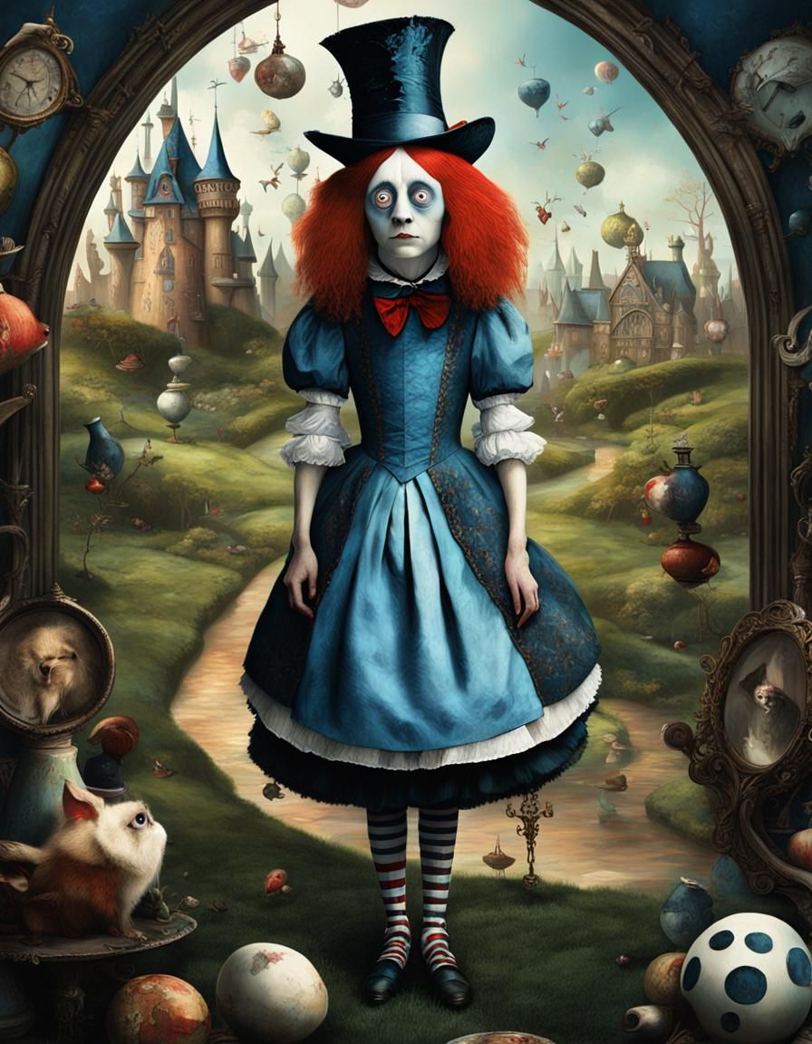 Alice in Wonderland: Surreal Digital Art