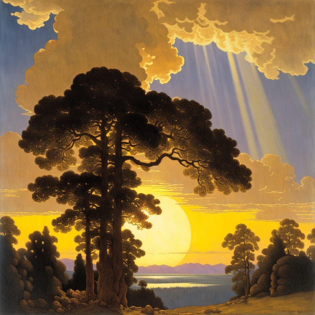 Ethereal Crepuscular Rays with Glazing