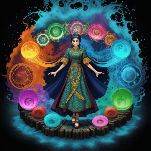 Genius Logging In with Vibrant Oil Painting