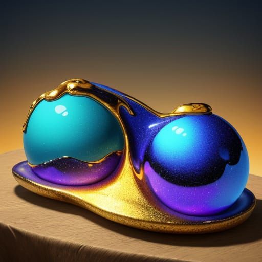 Surreal Melting Objects in Dreamlike Style