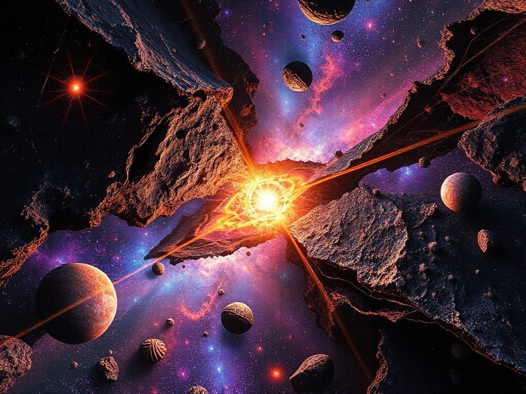 Crazed Bioiridescent Nucleated Microvoids Lavaconic Crackle Crazing in the Fabric of Time