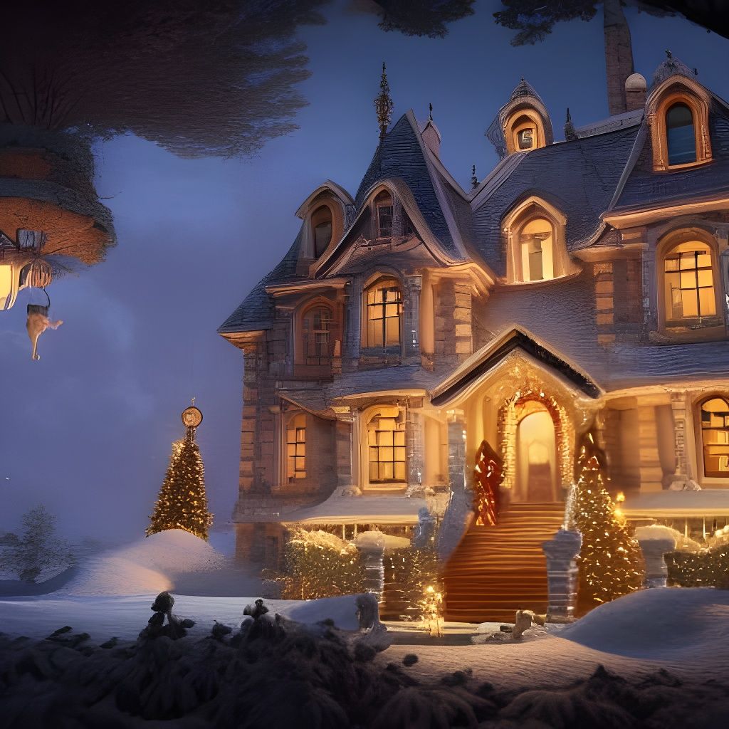 Christmas Mansion: Detailed Matte Painting in Unreal Engine ...