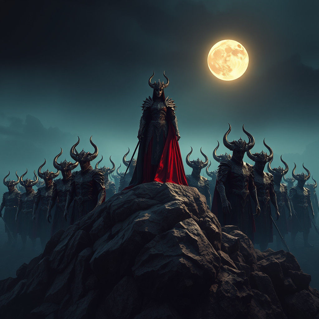 Red Queen's Obsidian Army: Dark Gothic Fantasy