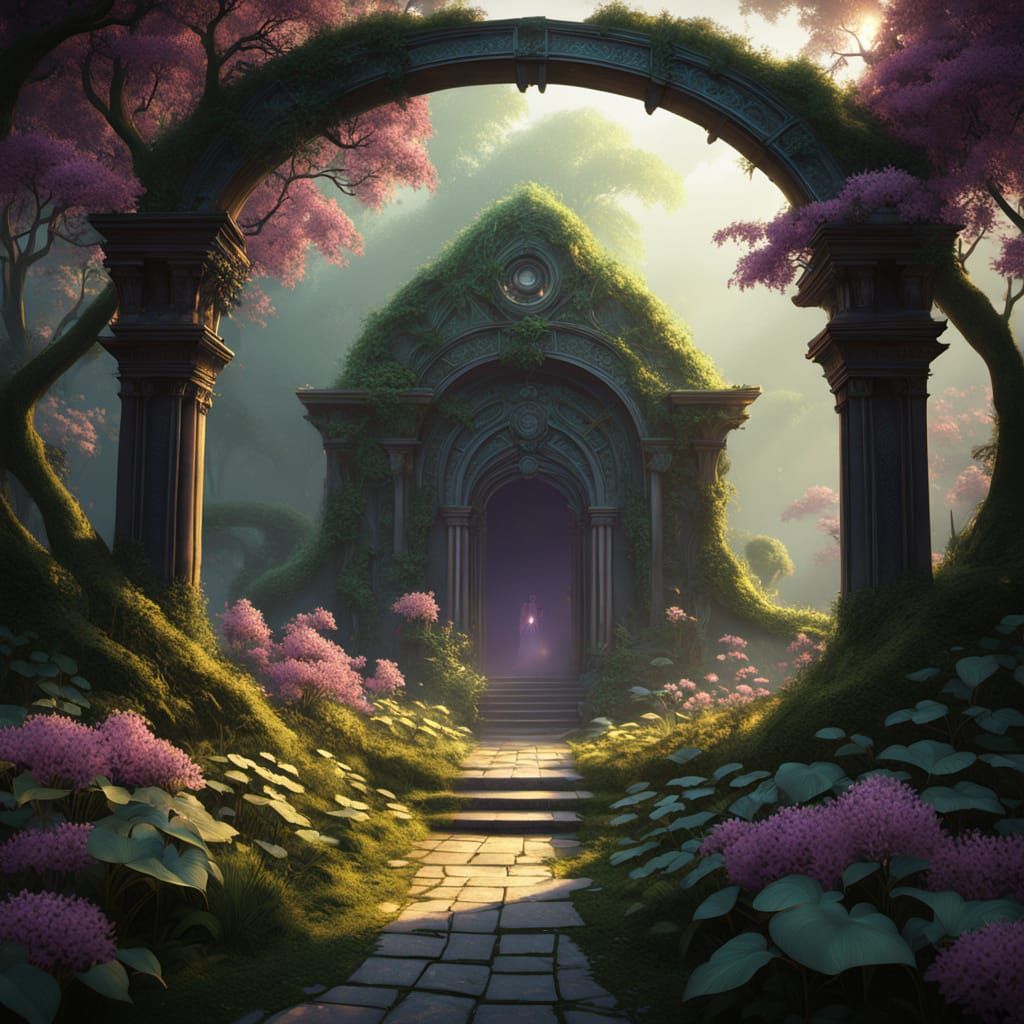 Whispers of Labyrinthine Bloom in Dark Fantasy