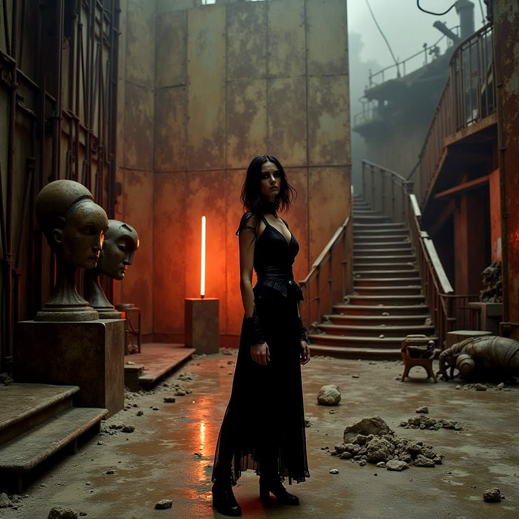 Cyberpunk Insects in Ruins